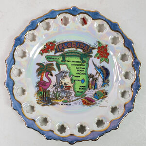 Vintage Florida State Collector Plate 7 Inch